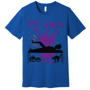 PT Witch Physical Therapy Halloween Physical Therapist Premium T-Shirt