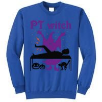 PT Witch Physical Therapy Halloween Physical Therapist Tall Sweatshirt