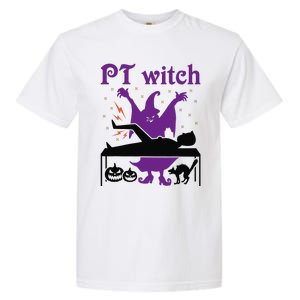 PT Witch Physical Therapy Halloween Physical Therapist Garment-Dyed Heavyweight T-Shirt