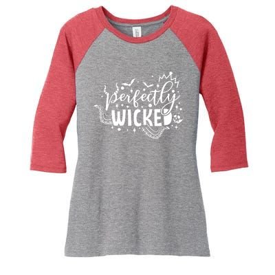 Perfectly Wicked Women's Tri-Blend 3/4-Sleeve Raglan Shirt