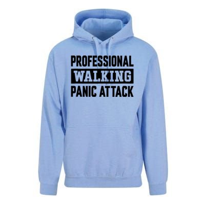 Professional Walking Panic Attack Funny Sarcastic Unisex Surf Hoodie