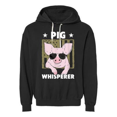 Pig Whisperer Pig Design For Hog Farmer Garment-Dyed Fleece Hoodie