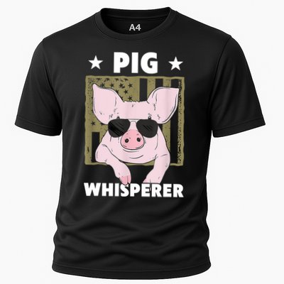 Pig Whisperer Pig Design For Hog Farmer Performance Shirt