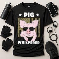 Pig Whisperer Pig Design For Hog Farmer Performance Shirt