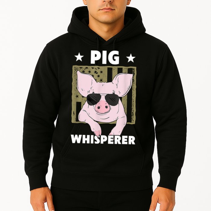 Pig Whisperer Pig Design For Hog Farmer Hoodie