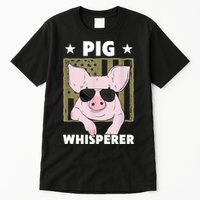 Pig Whisperer Pig Design For Hog Farmer Tall T-Shirt
