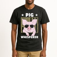 Pig Whisperer Pig Design For Hog Farmer Tall T-Shirt