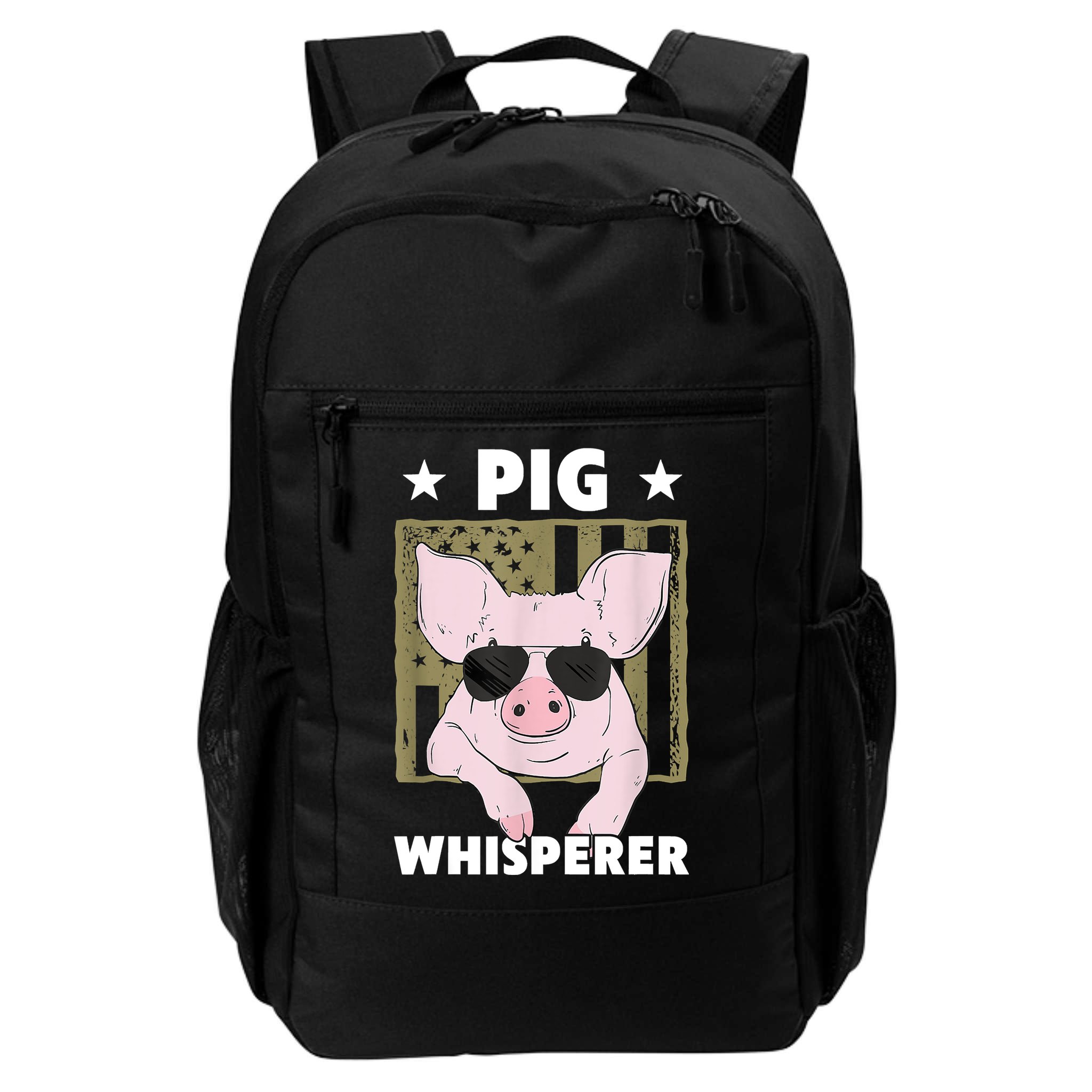 Pig Whisperer Pig Design For Hog Farmer Backpack