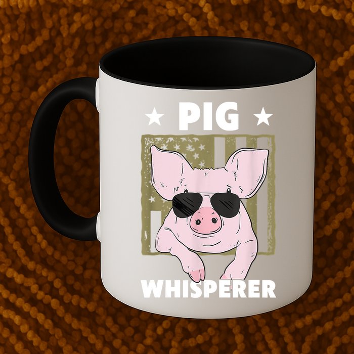 Pig Whisperer Pig Design For Hog Farmer Mug