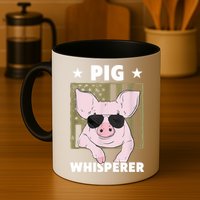 Pig Whisperer Pig Design For Hog Farmer Mug