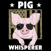 Pig Whisperer Pig Design For Hog Farmer 16 in Basic Backpack