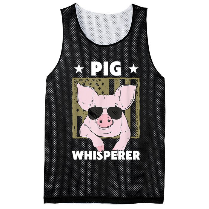 Pig Whisperer Pig Design For Hog Farmer Mesh Reversible Basketball Jersey Tank