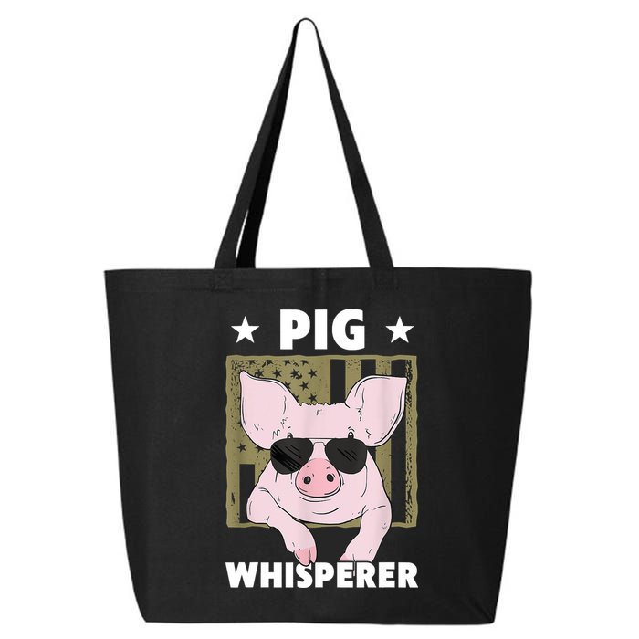 Pig Whisperer Pig Design For Hog Farmer 25L Jumbo Tote