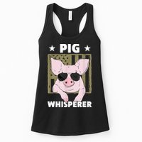 Pig Whisperer Pig Design For Hog Farmer Womens Tank Top
