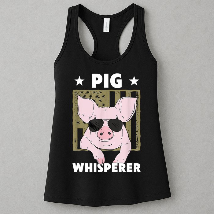Pig Whisperer Pig Design For Hog Farmer Womens Tank Top