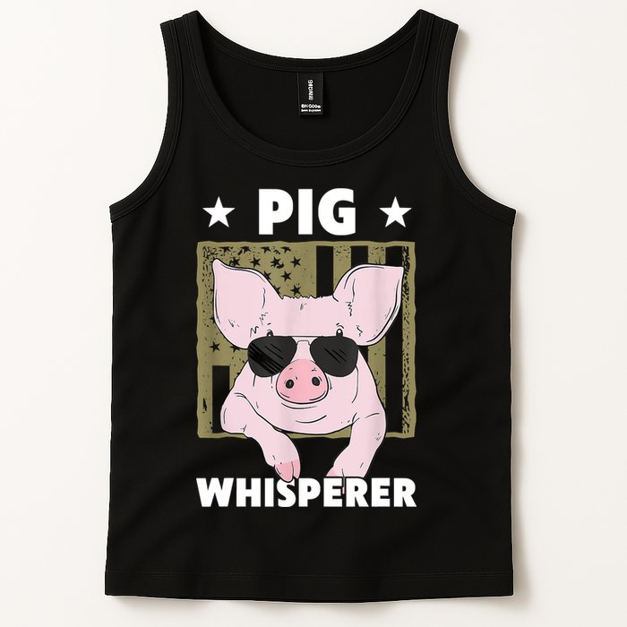 Pig Whisperer Pig Design For Hog Farmer Tank Top