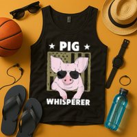 Pig Whisperer Pig Design For Hog Farmer Tank Top