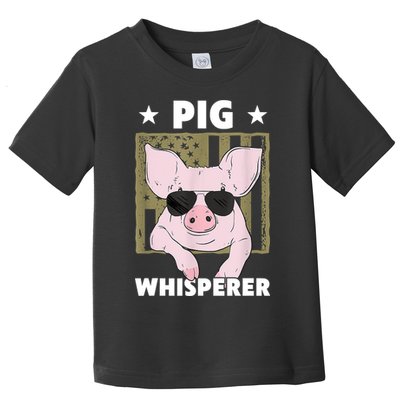 Pig Whisperer Pig Design For Hog Farmer Toddler T-Shirt