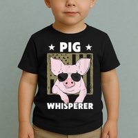 Pig Whisperer Pig Design For Hog Farmer Toddler T-Shirt