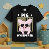 Pig Whisperer Pig Design For Hog Farmer Toddler T-Shirt
