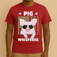 Pig Whisperer Pig Design For Hog Farmer T-Shirt