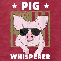 Pig Whisperer Pig Design For Hog Farmer Pom Pom 12in Knit Beanie