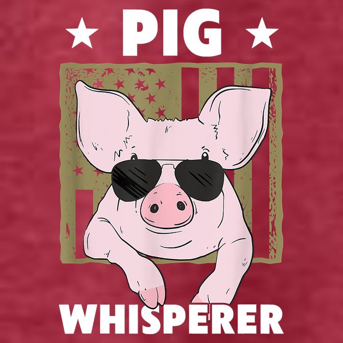 Pig Whisperer Pig Design For Hog Farmer Pom Pom 12in Knit Beanie