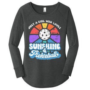 Pickleball Wo Pickleball Pickleball Lover Women's Perfect Tri Tunic Long Sleeve Shirt