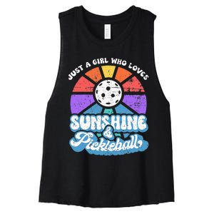 Pickleball Wo Pickleball Pickleball Lover Women's Racerback Cropped Tank