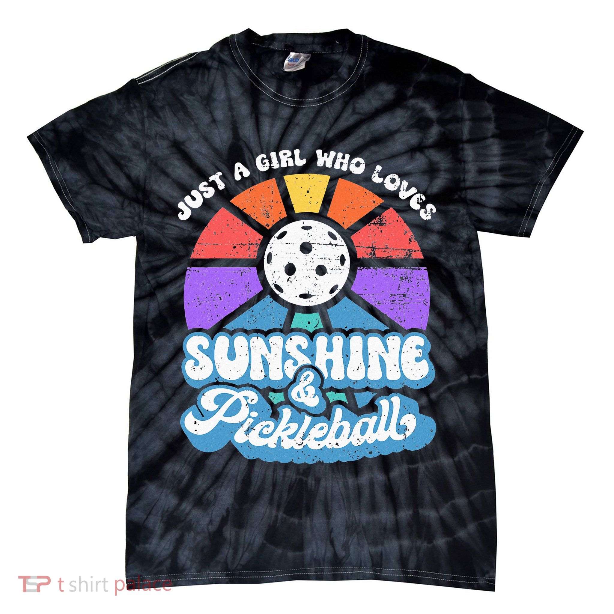 Pickleball Wo Pickleball Pickleball Lover Tie-Dye T-Shirt