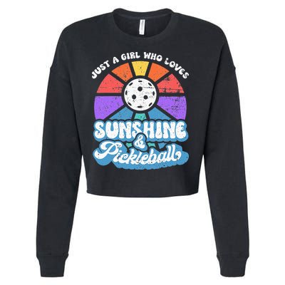 Pickleball Wo Pickleball Pickleball Lover Cropped Pullover Crew