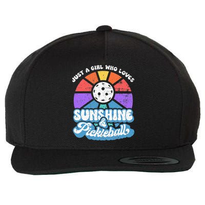 Pickleball Wo Pickleball Pickleball Lover Wool Snapback Cap