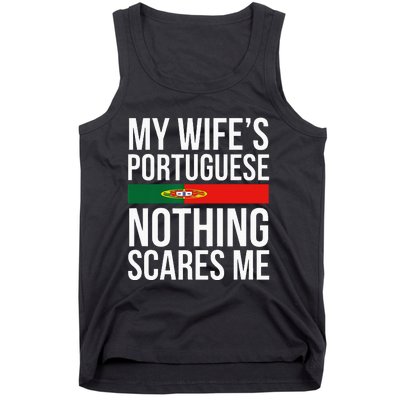 Portuguese Wife Portugal Husband Anniversary Wedding Gift Tank Top