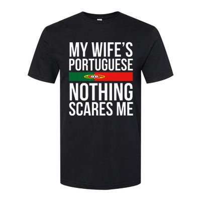 Portuguese Wife Portugal Husband Anniversary Wedding Gift Softstyle® CVC T-Shirt