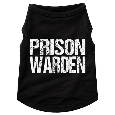 Prison Warden Police Officer Guard Lazy Halloween Doggie Tank
