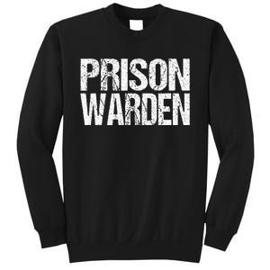 Prison Warden Police Officer Guard Lazy Halloween Sweatshirt