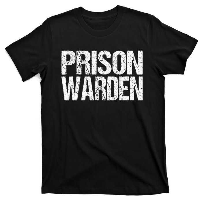 Prison Warden Police Officer Guard Lazy Halloween T-Shirt