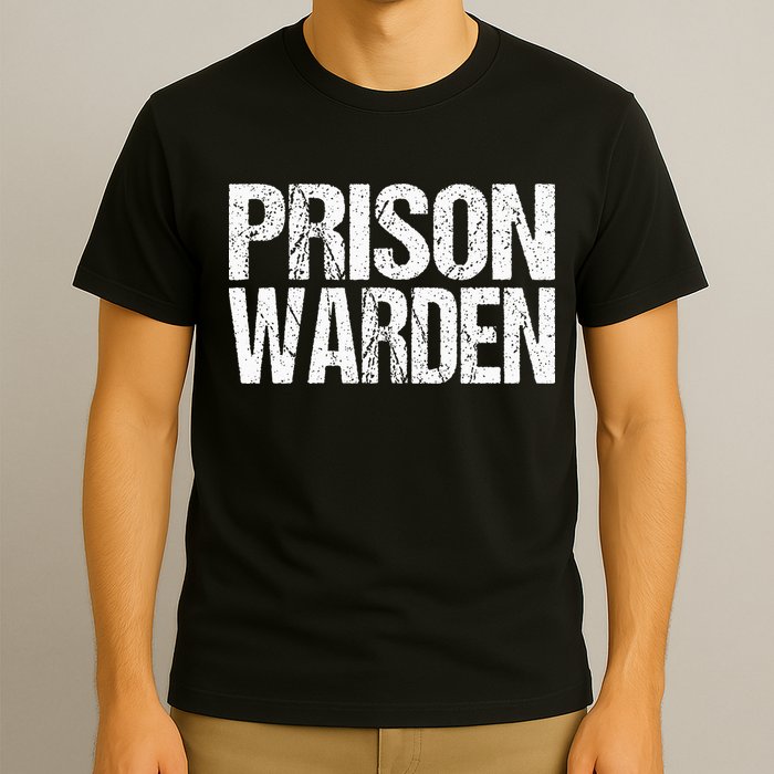 Prison Warden Police Officer Guard Lazy Halloween T-Shirt