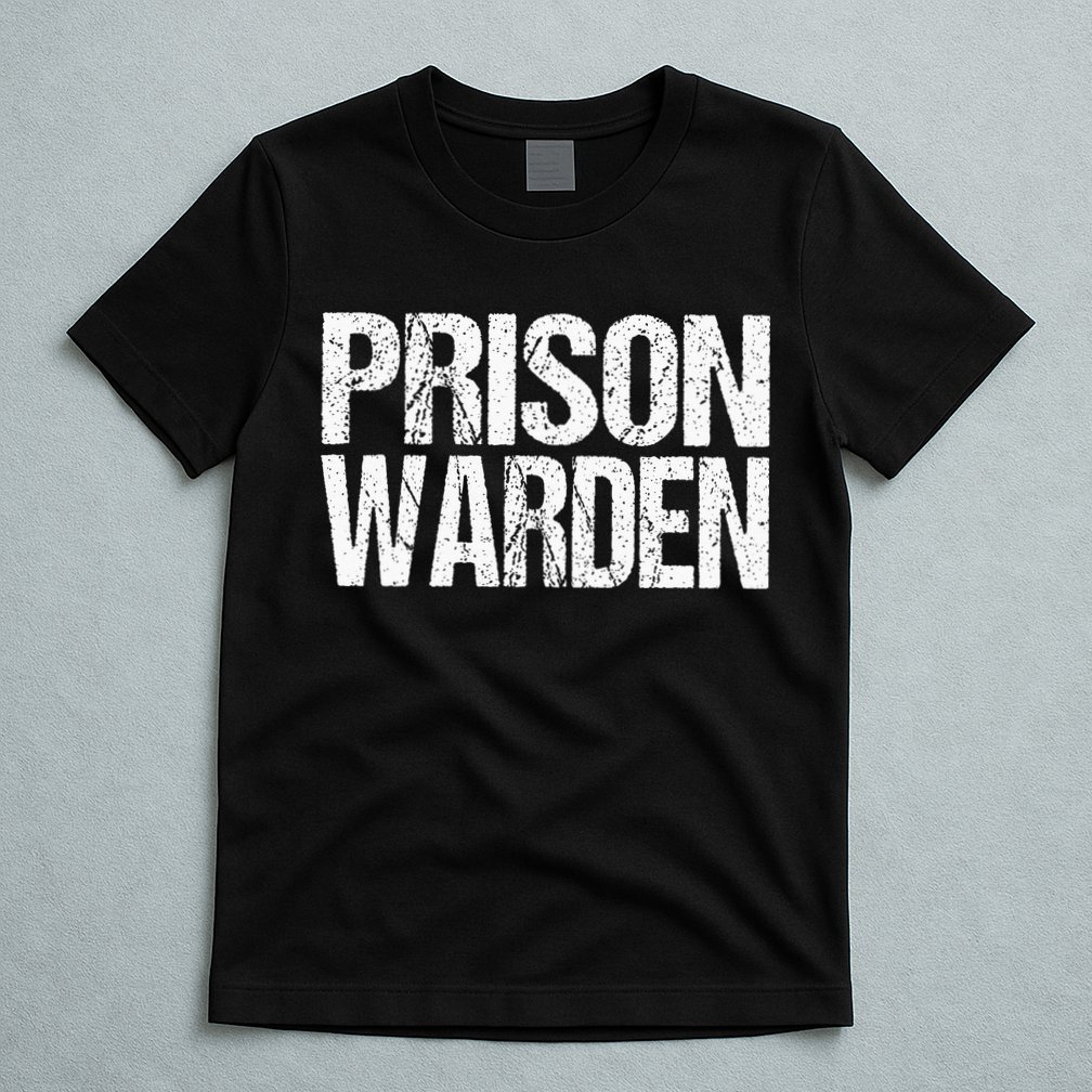 Prison Warden Police Officer Guard Lazy Halloween T-Shirt