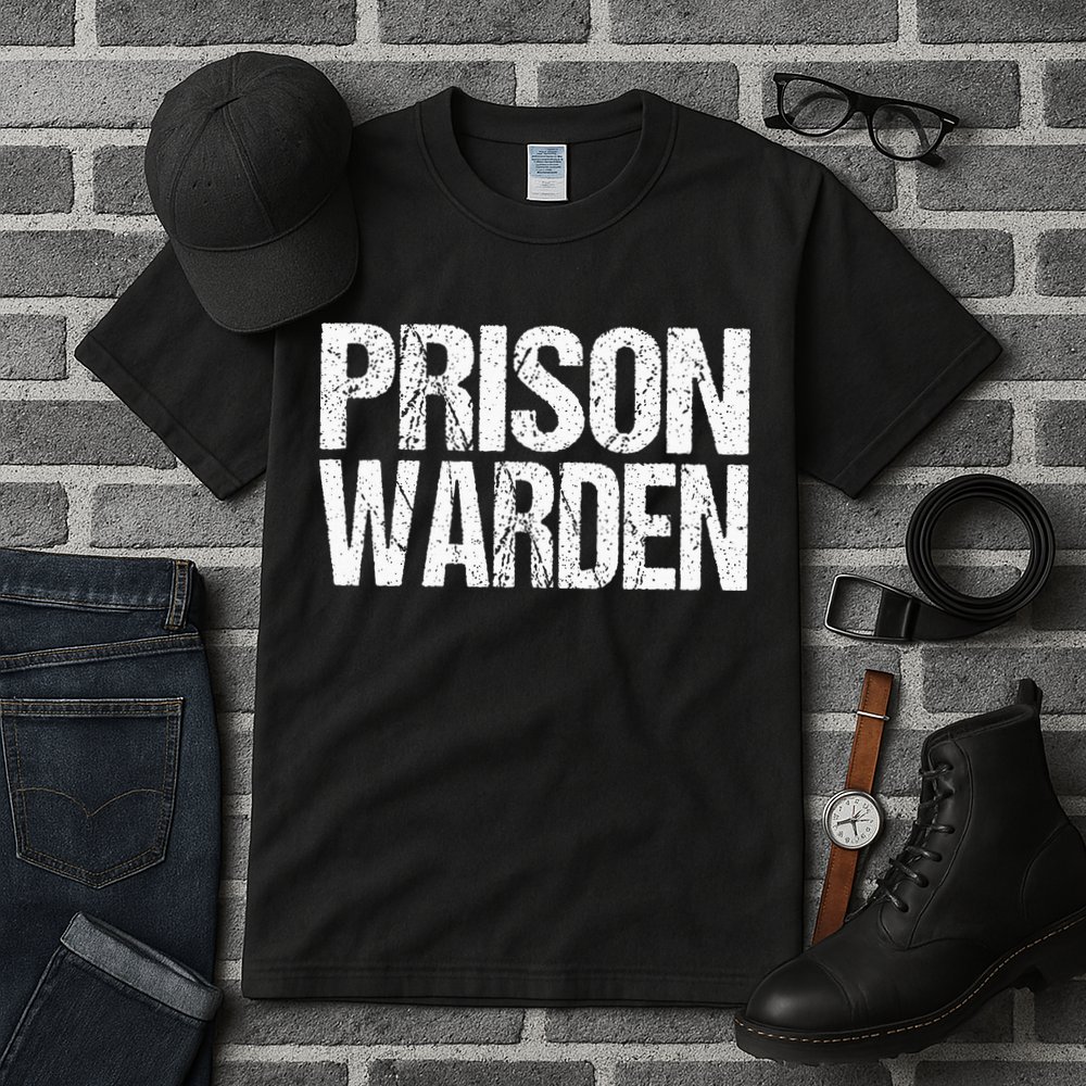 Prison Warden Police Officer Guard Lazy Halloween Tall T-Shirt