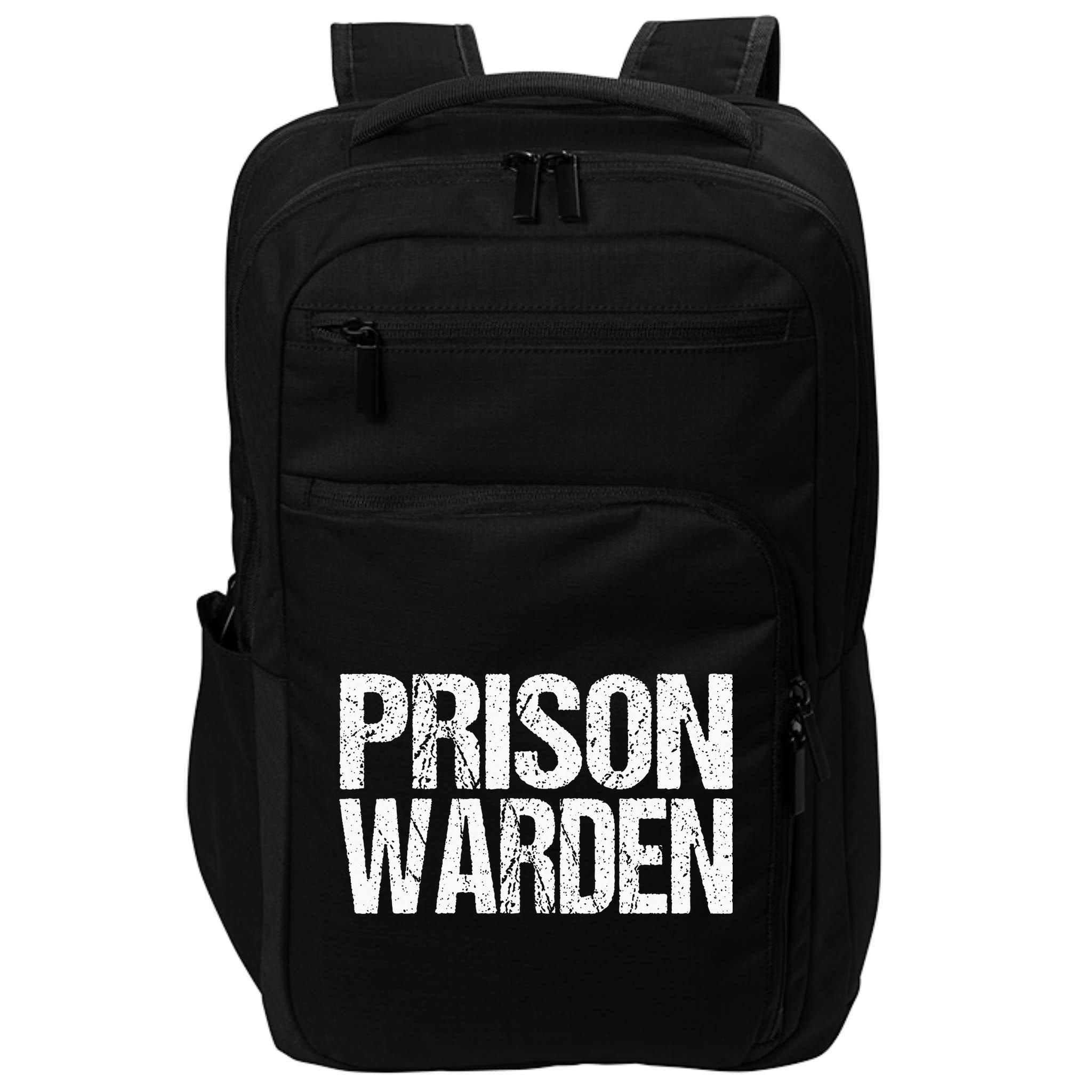 Prison Warden Police Officer Guard Lazy Halloween Impact Tech Backpack