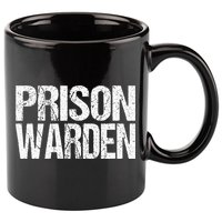 Prison Warden Police Officer Guard Lazy Halloween 11oz C Handle Ceramic Mug