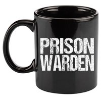 Prison Warden Police Officer Guard Lazy Halloween 11oz C Handle Ceramic Mug