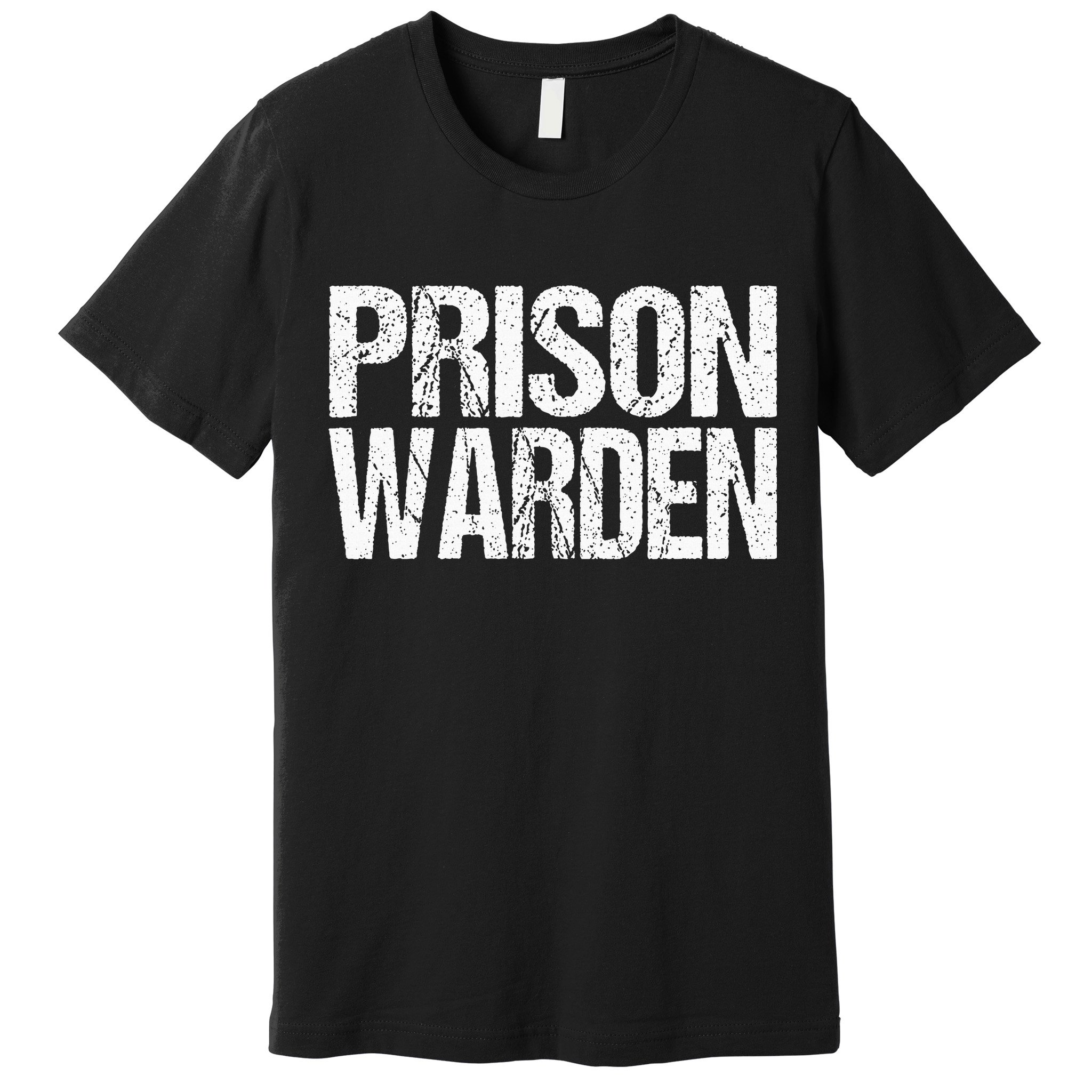 Prison Warden Police Officer Guard Lazy Halloween Premium T-Shirt