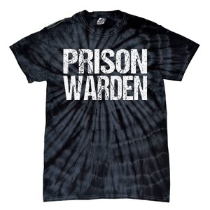 Prison Warden Police Officer Guard Lazy Halloween Tie-Dye T-Shirt