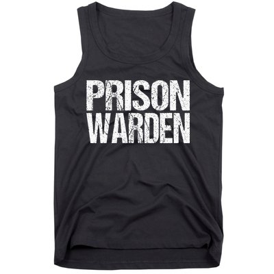 Prison Warden Police Officer Guard Lazy Halloween Tank Top