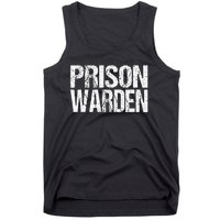 Prison Warden Police Officer Guard Lazy Halloween Tank Top