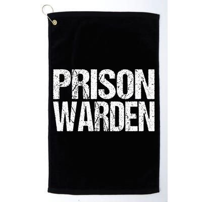 Prison Warden Police Officer Guard Lazy Halloween Golf Towel