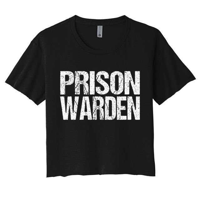 Prison Warden Police Officer Guard Lazy Halloween Crop Top