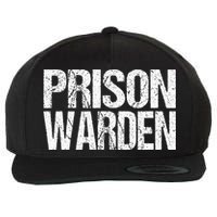 Prison Warden Police Officer Guard Lazy Halloween Wool Snapback Cap